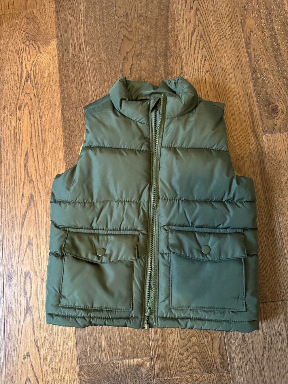 Old Navy Olive Green Puffer Vest for Kids